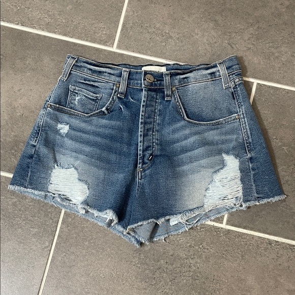 McGuire Georgia May High Rise Distressed Jean Shorts size 28 - Picture 3 of 11